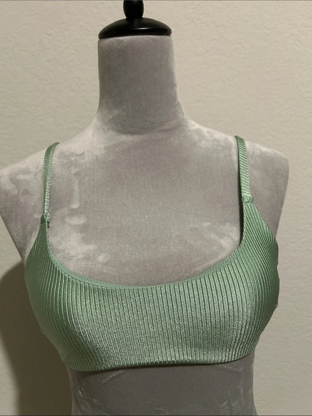 Aerie  Ribbed Light Mint Green Bikini Set Small Top, XS bottom - Picture 3 of 7
